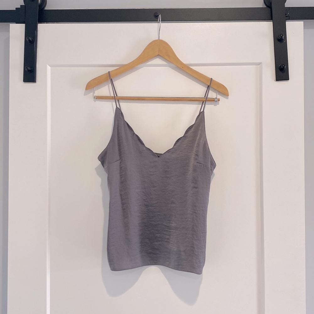 TopShop Silk Scalloped Cami